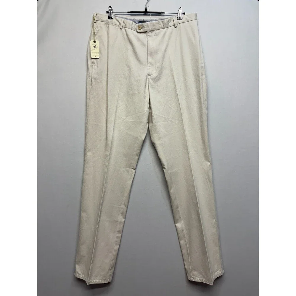 NWT Peter Millar Men Flat Front Chino Pants Size 38x36 Antique Wash D119 -18